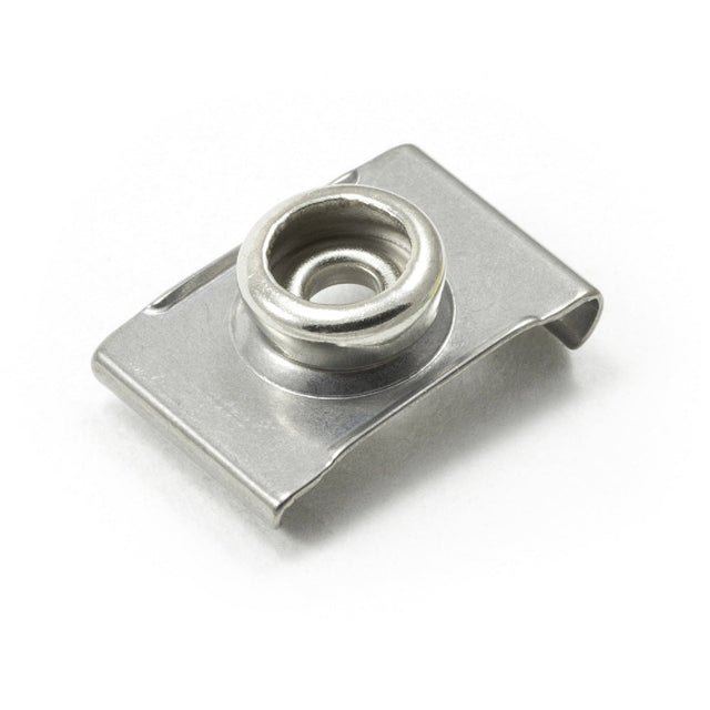 DOT Durable Windshield Clip 93 - XX - 10388 - 2A Nickel - Plated Brass Stud / Stainless Steel Clip 3/4 Inch 1000 pack