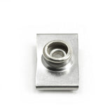 DOT Durable Windshield Clip 93-XX-10391-1A Nickel-Plated Brass Stud / Stainless Steel Clip 7/8 inch 100 pack