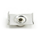 DOT Durable Windshield Clip 93-XX-10391-1A Nickel-Plated Brass Stud / Stainless Steel Clip 7/8 inch 100 pack