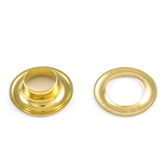 DOT Grommet with Plain Washer #5 (200070550001TXG) Bright Brass 5/8 inch 1-gross