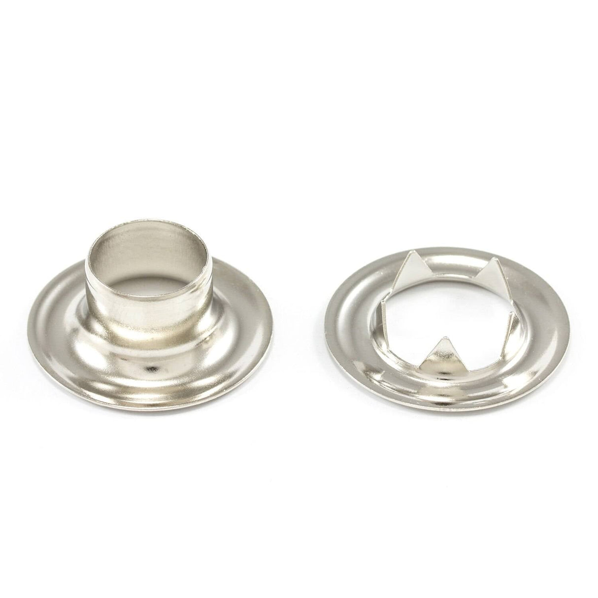 DOT Grommet with Tooth Washer #4 (20007T451831TXG) Nickel-Plated Brass 1/2 inch 1-gross