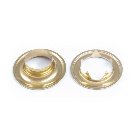 DOT Grommet with Tooth Washer #5 (20-007T550001TXG) Bright Brass 5/8 inch 1-gross