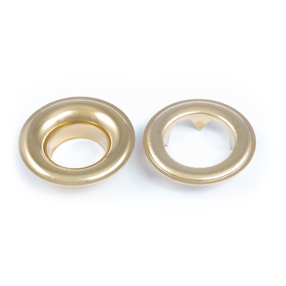 DOT Grommet with Tooth Washer #5 (20-007T550001TXG) Bright Brass 5/8 inch 1-gross