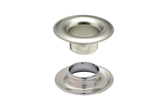 DOT Sheet Metal Grommet with Neck Washer #3 (20-007N351831XG) Nickel-Plated Brass 7/16 inch 1-gross