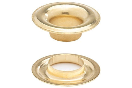 DOT Sheet Metal Grommet with Neck Washer #4 (20-007N450001XG) Bright Brass 1/2 inch 1-gross