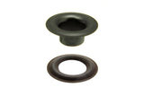 DOT Sheet Metal Grommet with Plain Washer #4 (20-0070401611XG) Government Black Brass 1/2 inch 1-gross