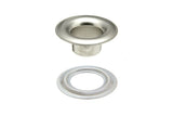 DOT Sheet Metal Grommet with Plain Washer #4 (20-0070451831XG) Nickel-Plated Brass 1/2 inch 1-gross