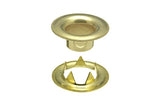 DOT Sheet Metal Grommet with Tooth Washer #3 (20-007T350001XG) Bright Brass 7/16 inch 1-gross
