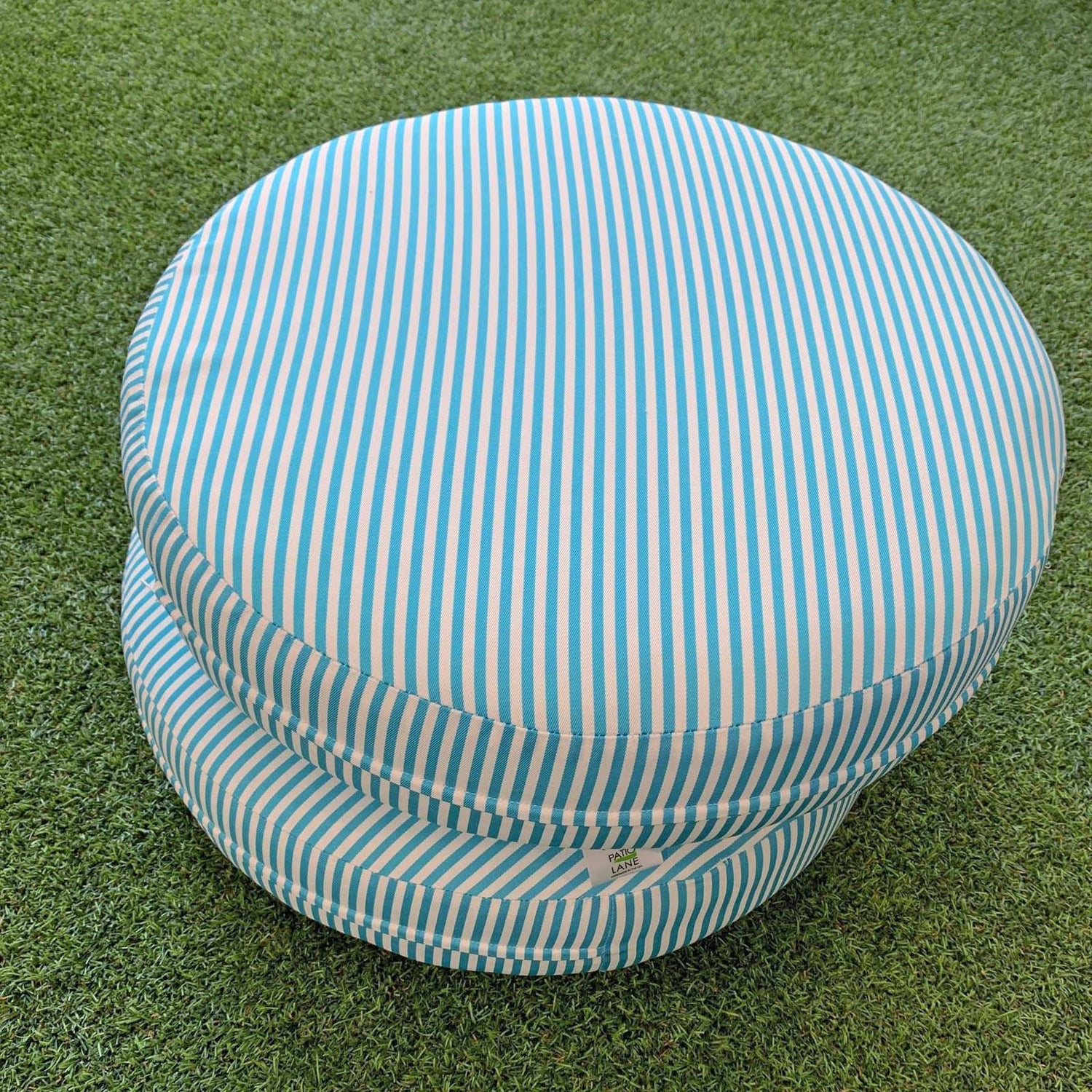 Duralee Aqua DW16299-19 Pavilion Indoor/Outdoor Portico Stripes and Solids Collection Upholstery Fabric
