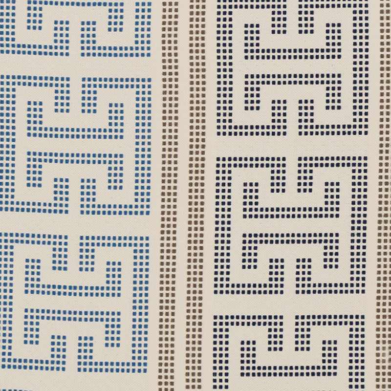 Duralee Vault Blue / Brown DU16350-108 Pavilion VII Bella-Dura Indoor/Outdoor Wovens Collection Upholstery Fabric