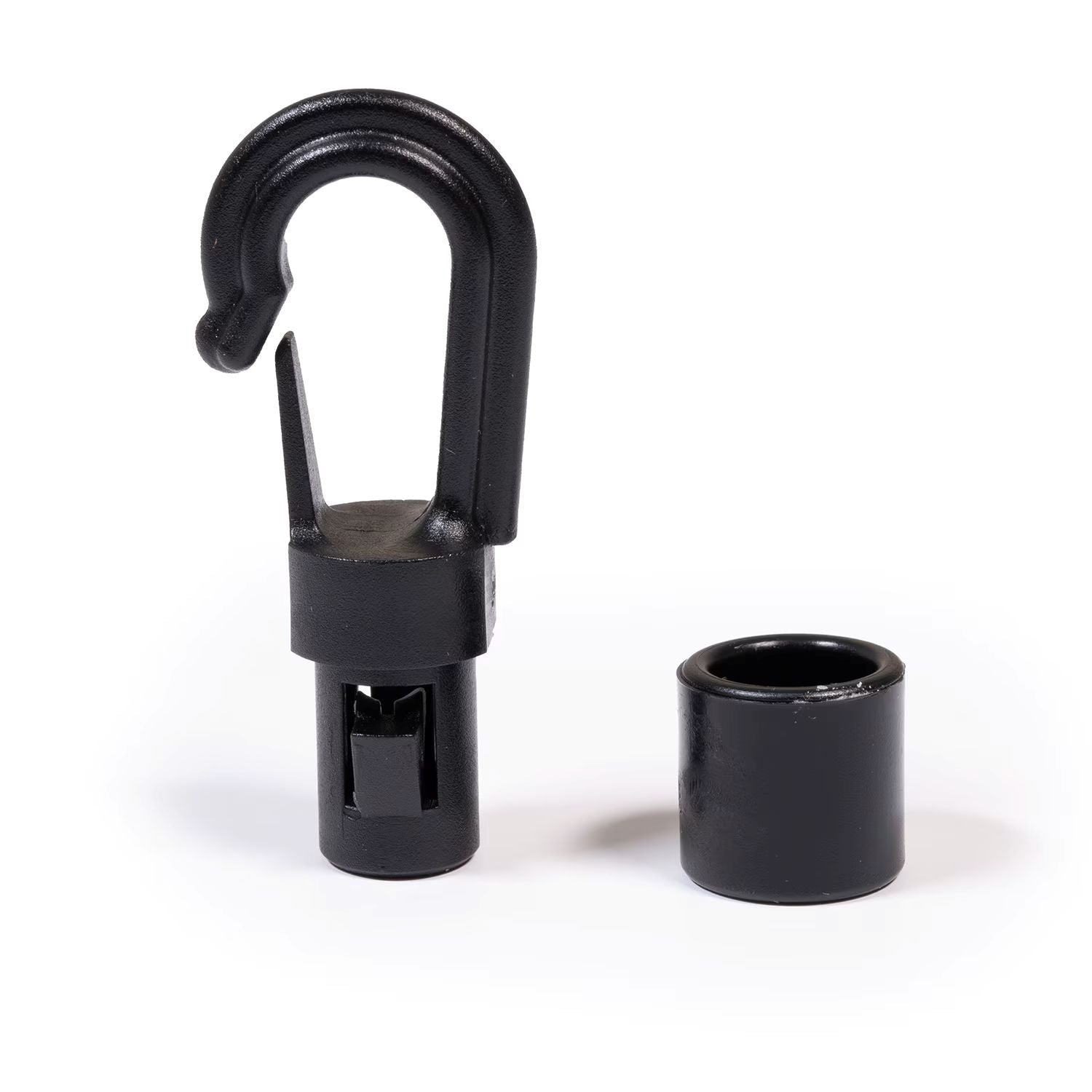 Fastex Shock Cord Hook 1/4 inch Acetal Black #605-0250-5614