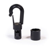 Fastex Shock Cord Hook 1/4 inch Acetal Black #605-0250-5614
