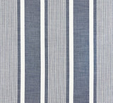 Scalamandre Wellfleet Stripe Denim SC 000427111 Chatham Stripes and Plaids Collection Upholstery Fabric