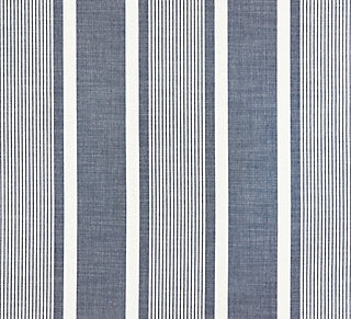 Scalamandre Wellfleet Stripe Denim SC 000427111 Chatham Stripes and Plaids Collection Upholstery Fabric