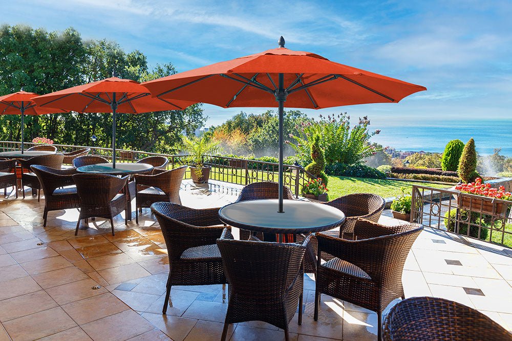 Fiberbuilt 9ft Octagon Bridgewater Umbrella With Sunbrella Fabric