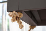 The Maggie Swing Bed - Twin Size - Oil Rubbed Bronze - UnManilla Rope