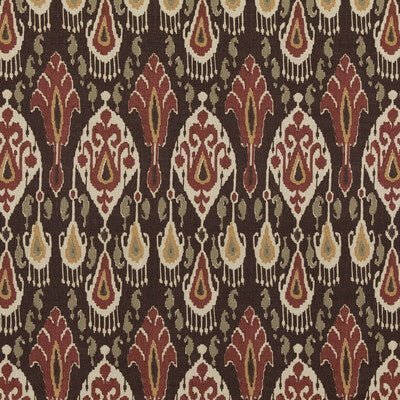 GP And J Baker Ikat Bokhara Espresso Bp10853-6 Chifu Collection Multipurpose Fabric
