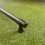 Moorea Indoor / Outdoor Curtain Hardware: 7 Foot Rod + 2 Brackets - Black