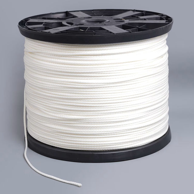 Neobraid Polyester Cord #4-1/2 - 9/64 inch x 3000 feet White