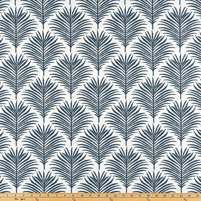Premier Prints City Blue Palmetto Upholstery Fabric
