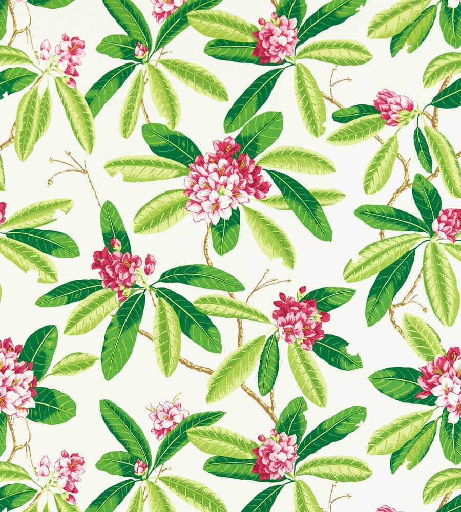 Scalamandre Rhododendron Fuschia SC 000116454M Coast To Coast Collection Upholstery Fabric