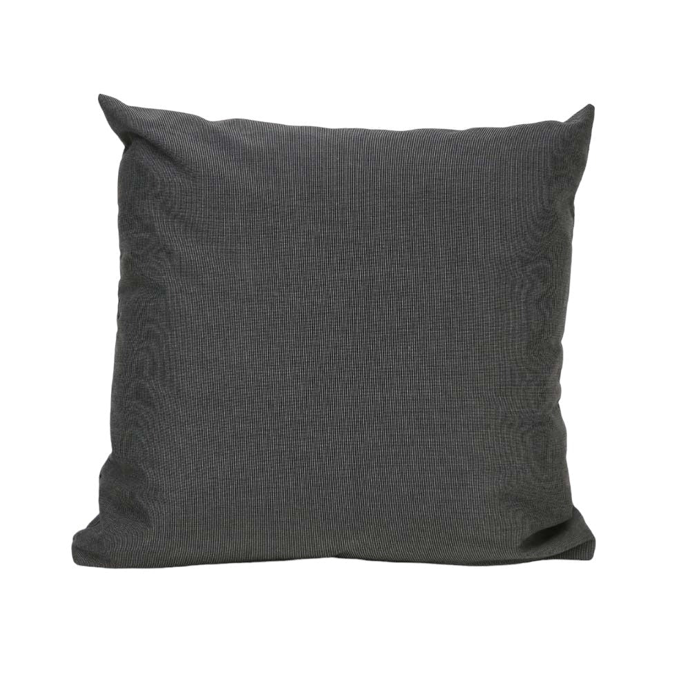 Outdoor Sunbrella RAIN Canvas Coal Waterproof Fabric Throw Pillow