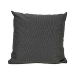 Outdoor Sunbrella RAIN Canvas Coal Waterproof Fabric Throw Pillow