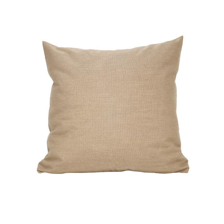 Outdoor Sunbrella RAIN Canvas Heather Beige Waterproof Fabric Throw Pillow