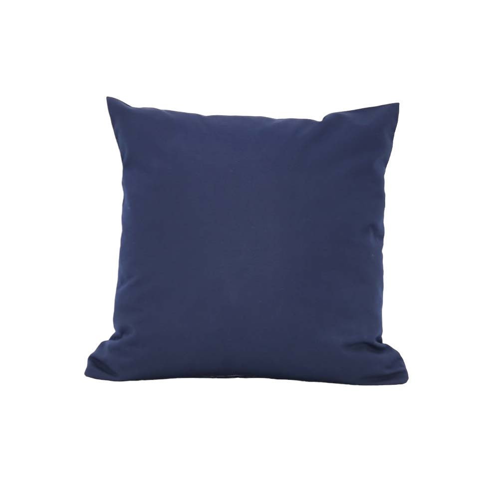 Outdoor Sunbrella RAIN Canvas Navy Waterproof Fabric Throw Pillow