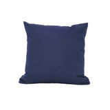 Outdoor Sunbrella RAIN Canvas Navy Waterproof Fabric Throw Pillow