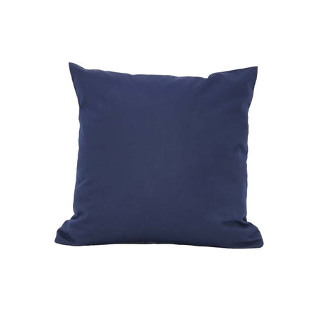 Outdoor Sunbrella RAIN Canvas Navy Waterproof Fabric Throw Pillow