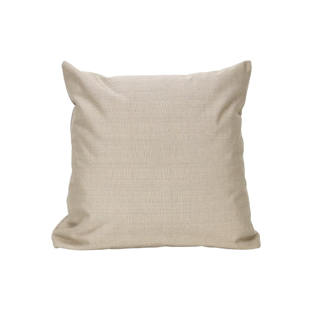 Outdoor Sunbrella RAIN Linen Champagne Waterproof Fabric Throw Pillow