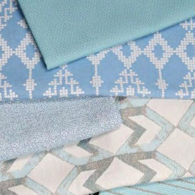 Outdura Folklore Lotus 11602 Ovation 4 Collection - Morning Sky Upholstery Fabric