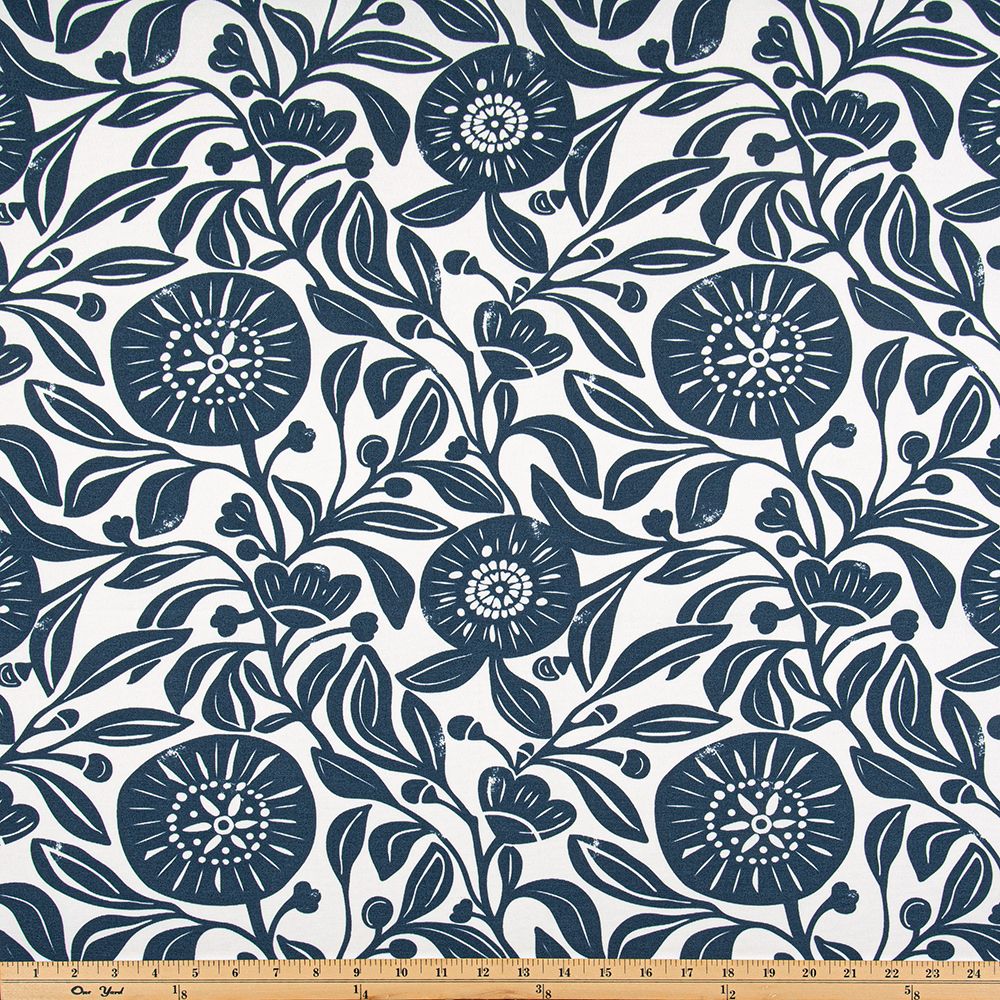 Premier Prints City Blue Virginia Upholstery Fabric