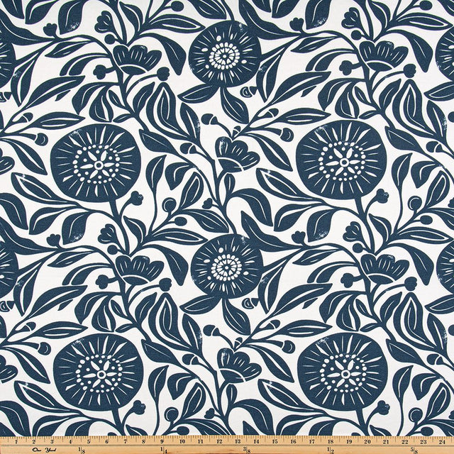 Premier Prints City Blue Virginia Upholstery Fabric