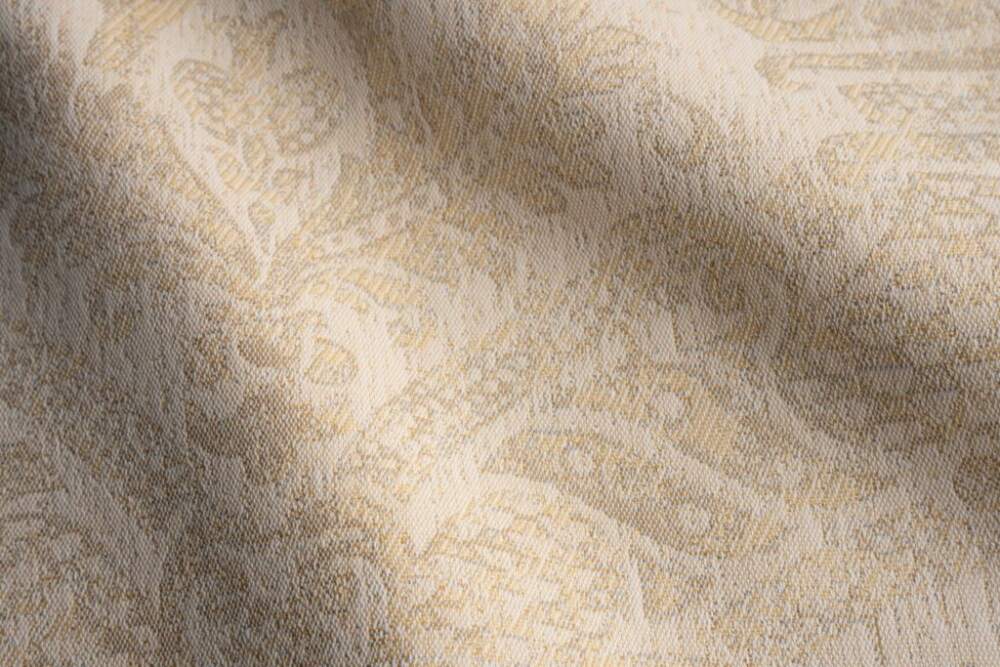 Perennials Go For Baroque Champagne 736-397 Timothy Corrigan Collection Upholstery Fabric