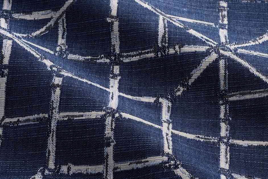 Perennials Lattice Quo Wedgewood 779-348 Timothy Corrigan Collection Upholstery Fabric