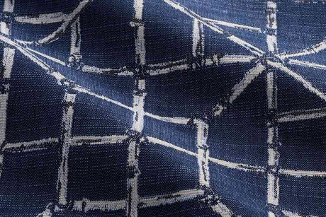 Perennials Lattice Quo Wedgewood 779-348 Timothy Corrigan Collection Upholstery Fabric