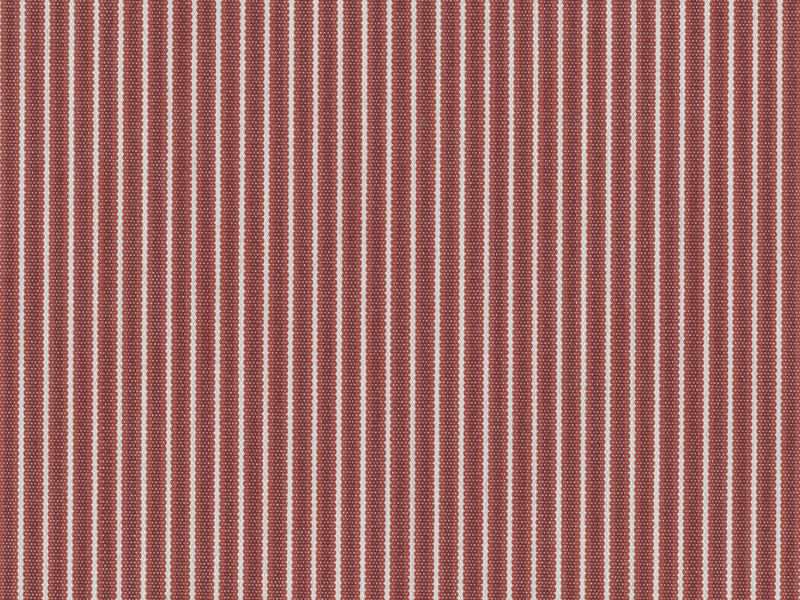 Perennials Ticking Stripe Geranium Red 805-75 Camp Wannagetaway Collection Upholstery Fabric
