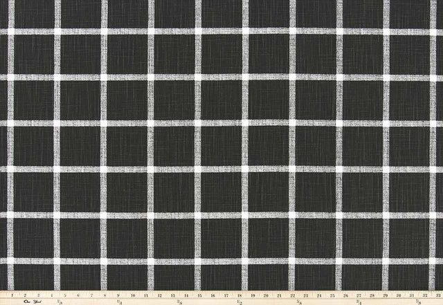 Premier Prints Abbot Ink Slub Canvas Modern Farmhouse Collection Multipurpose Fabric