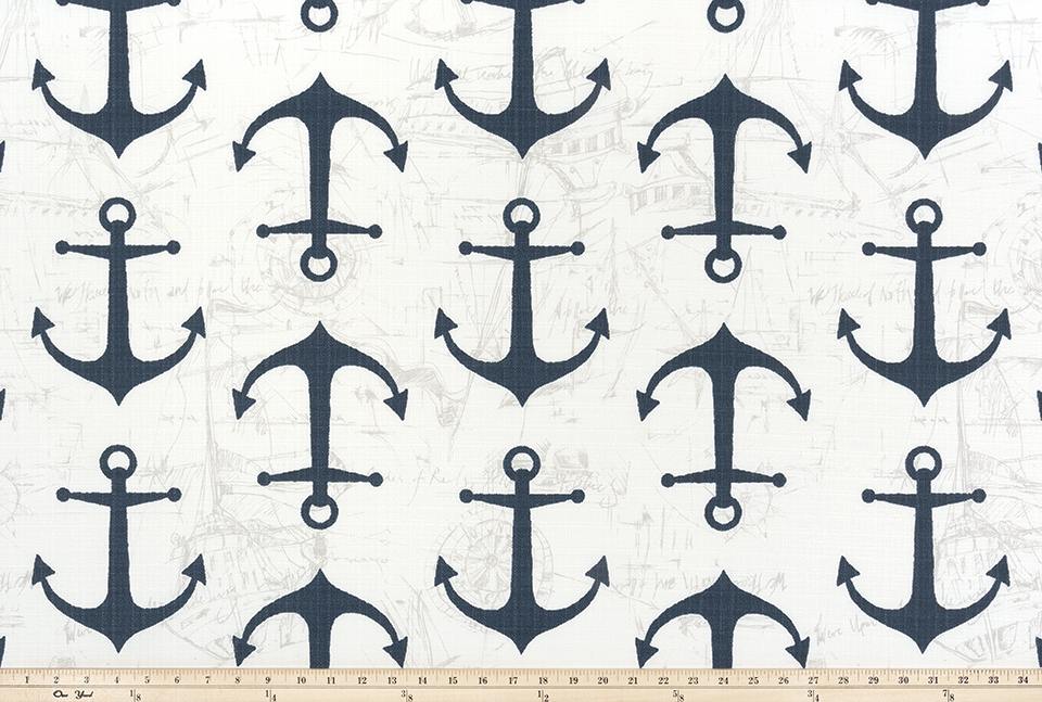 Premier Prints Anchor Oxford / Luxe Polyester Upholstery Fabric