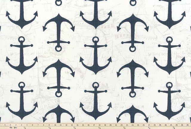 Premier Prints Anchor Oxford / Luxe Polyester Upholstery Fabric
