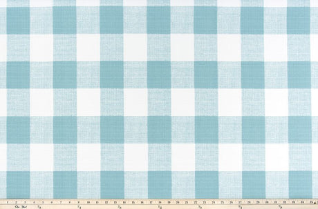 Premier Prints Anderson Aqua / Luxe Polyester Outdoor Anderson Collection Upholstery Fabric