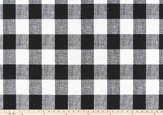 Premier Prints Anderson Black Slub Canvas Modern Farmhouse Collection Multipurpose Fabric