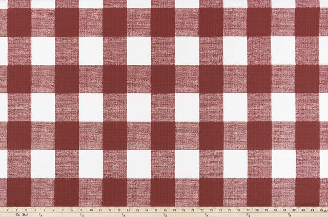 Premier Prints Anderson Sangria / Luxe Polyester Outdoor Anderson Collection Upholstery Fabric