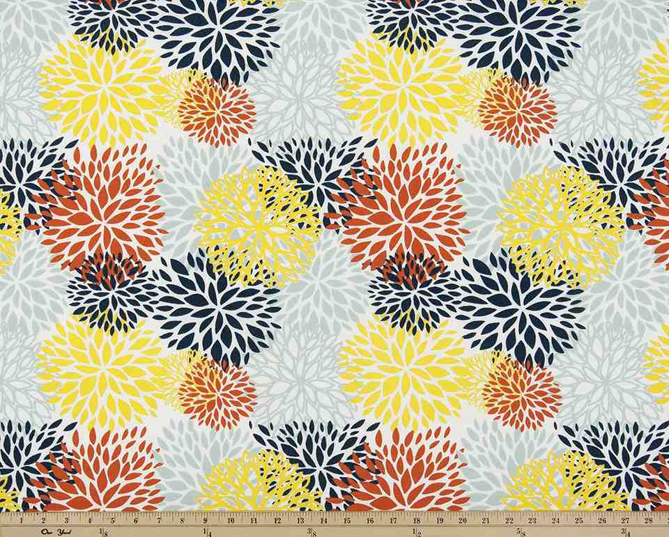 Premier Prints Blooms Perla Upholstery Fabric
