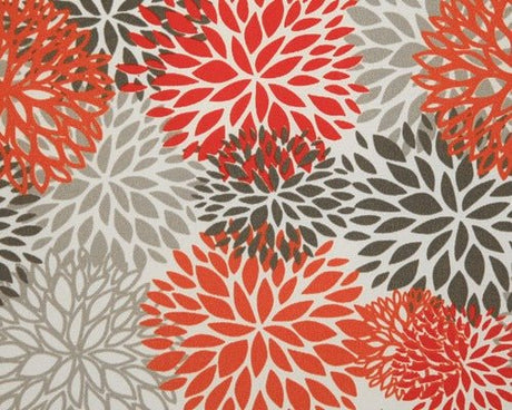 Premier Prints Blooms Salmon Upholstery Fabric