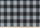 Premier Prints Buffalo Check Ash Black Premier Basics Collection Multipurpose Fabric