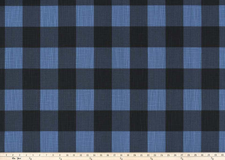 Premier Prints Buffalo Check Chill Black Slub Premier Basics Collection Multipurpose Fabric