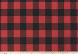 Premier Prints Buffalo Check Red Black Premier Basics Collection Multipurpose Fabric